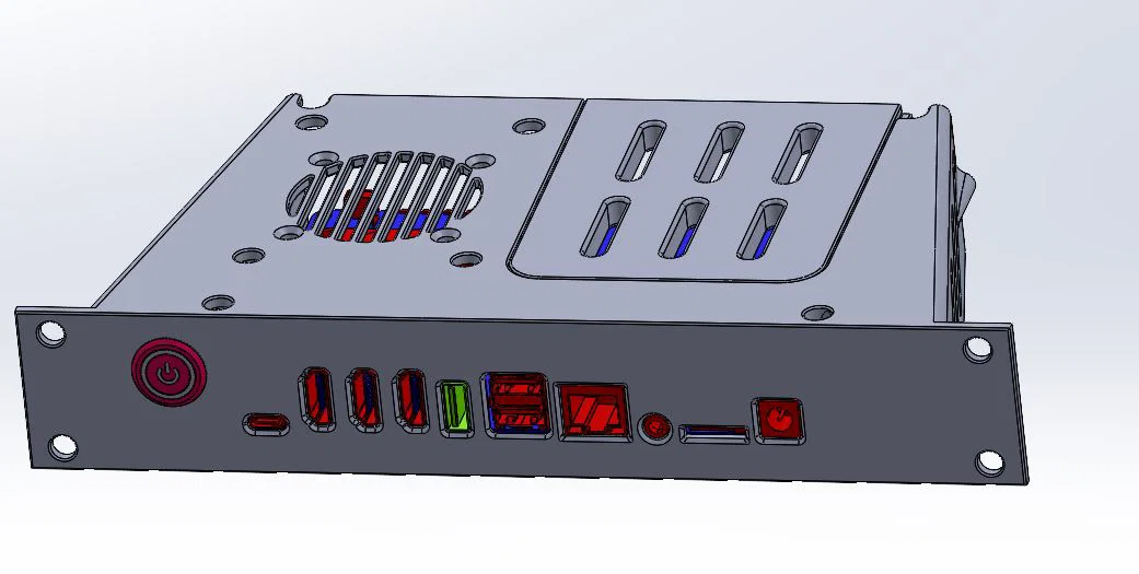 Vỏ máy NAS FriendlyElec CM3588 cho tủ Rack 10 inch - Image 1