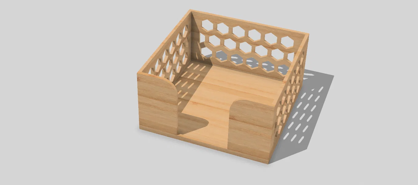 Hộp đựng giấy note họa tiết tổ ong - Image 1