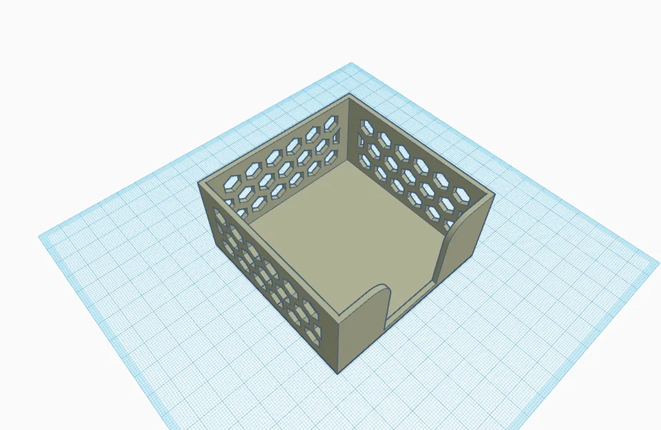 Hộp đựng giấy note họa tiết tổ ong - Image 2