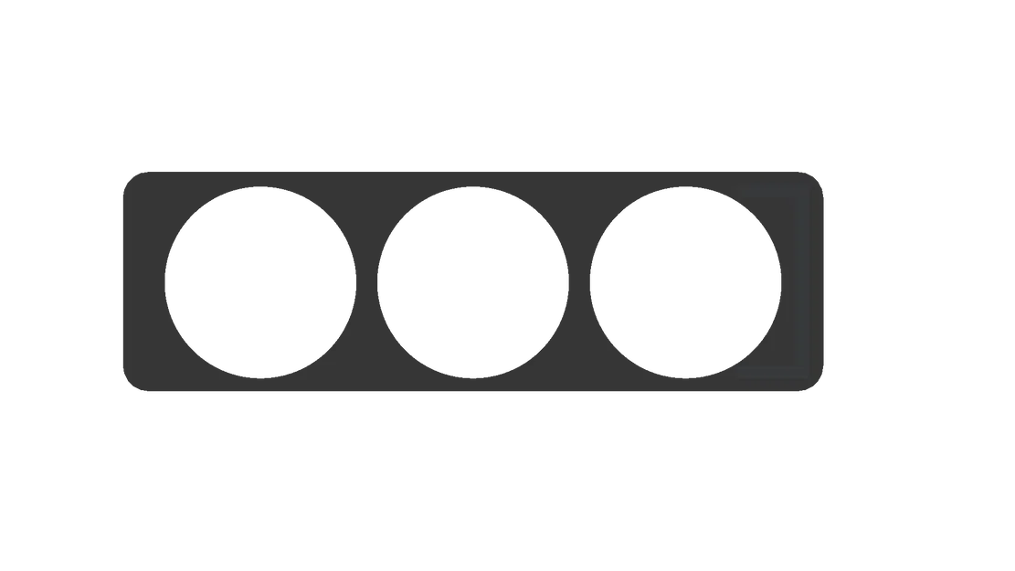 Bảng gắn 3 đồng hồ phụ 52mm cho radio BMW E30 và E36 - Image 1