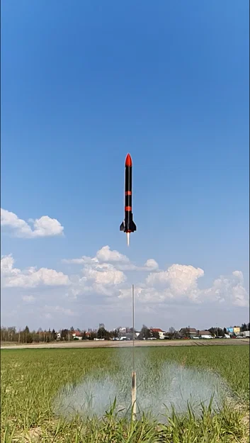 Mô hình tên lửa phóng được/vỏ tên lửa in chế độ spiral - Image 1