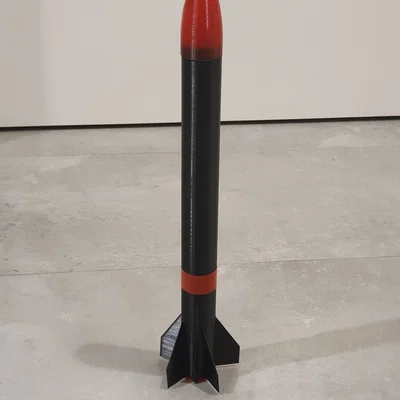 Mô hình tên lửa phóng được/vỏ tên lửa in chế độ spiral