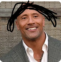 Mô hình 3D The Rock phiên bản xúc tu dreadlocks cực chất - Image 2