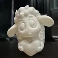 Mô hình chú cừu nhỏ đáng yêu ôm trái tim (3D Printing Model) - Thumbnail 1