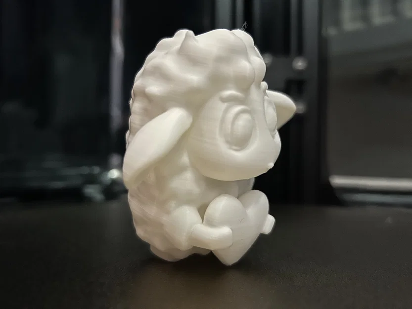 Mô hình chú cừu nhỏ đáng yêu ôm trái tim (3D Printing Model) - Image 2