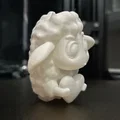 Mô hình chú cừu nhỏ đáng yêu ôm trái tim (3D Printing Model) - Thumbnail 2
