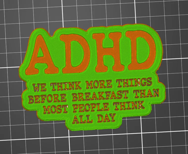 Bảng trang trí thông điệp ADHD độc đáo cho không gian làm việc - Image 1