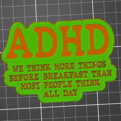 Bảng trang trí thông điệp ADHD độc đáo cho không gian làm việc