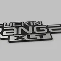 Tem thay thế "F*CKIN RANGER XLT" cho xe bán tải - Thumbnail 1
