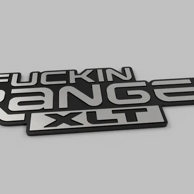 Tem thay thế "F*CKIN RANGER XLT" cho xe bán tải
