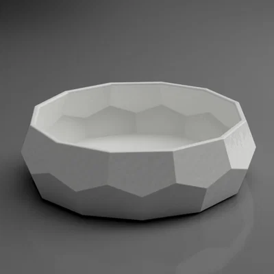 Khay Đựng Đồ Đa Năng Phong Cách Low Poly - Dễ In 3D