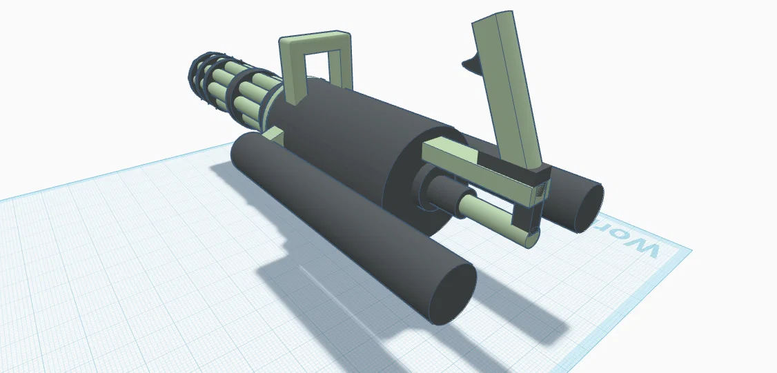 Mô hình súng Gatling mini (Mini gun) - Thiết kế in 3D độc đáo - Image 3