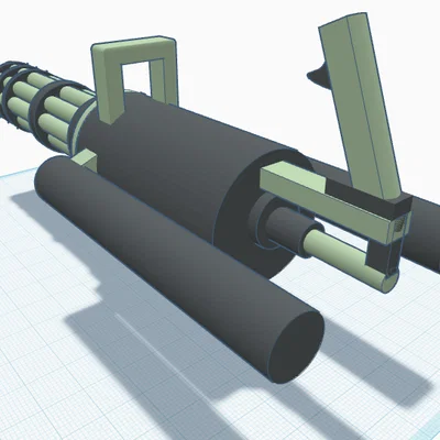 Mô hình súng Gatling mini (Mini gun) - Thiết kế in 3D độc đáo