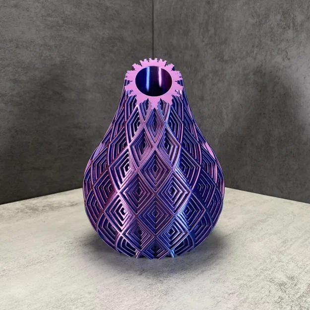 Bộ bình hoa trang trí Bulb Vases in 3D hiện đại độc đáo - Image 2