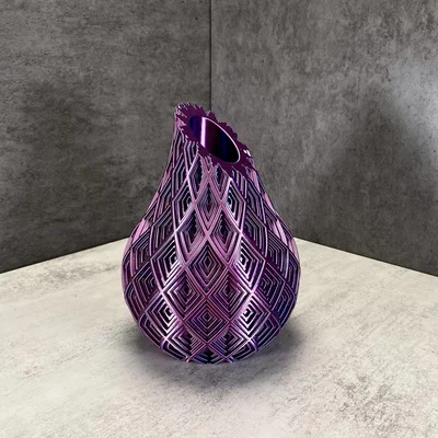 Bộ bình hoa trang trí Bulb Vases in 3D hiện đại độc đáo