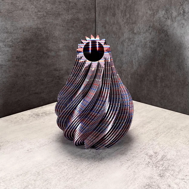 Bộ bình hoa trang trí Bulb Vases in 3D hiện đại độc đáo - Image 5