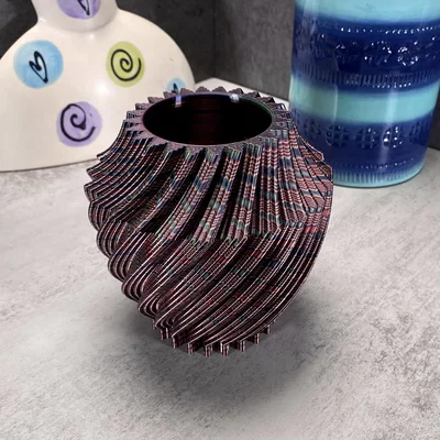Bộ chậu cây trang trí Vortex Planters in 3D đẹp mắt