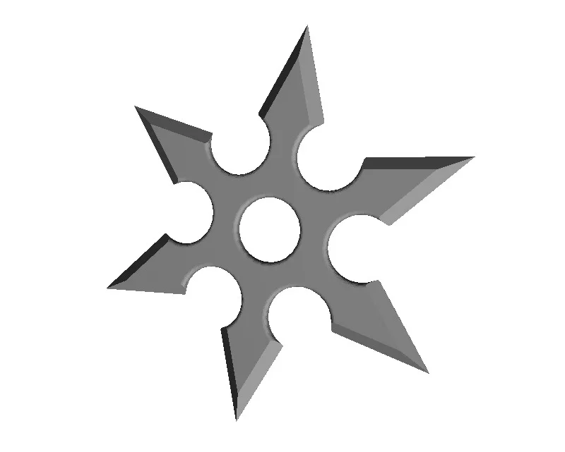 Bộ mô hình phi tiêu Ninja (Shuriken) 3 biến thể in 3D độc đáo