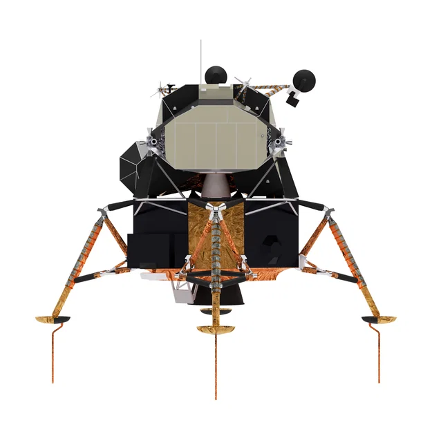 Mô hình Tàu đổ bộ mặt trăng Apollo (Apollo Lunar Module) tỉ lệ 1:32 - Image 9