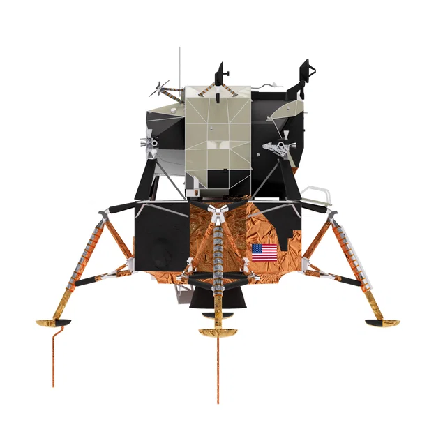 Mô hình Tàu đổ bộ mặt trăng Apollo (Apollo Lunar Module) tỉ lệ 1:32 - Image 11