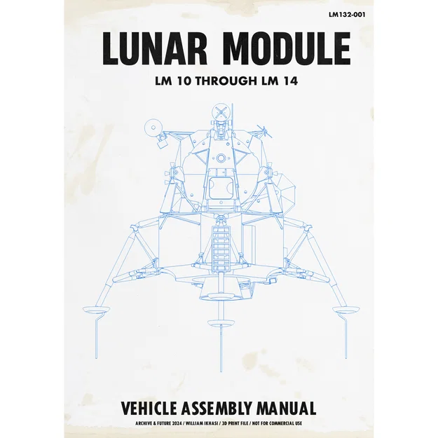 Mô hình Tàu đổ bộ mặt trăng Apollo (Apollo Lunar Module) tỉ lệ 1:32 - Image 13