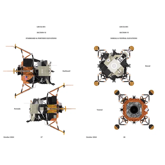 Mô hình Tàu đổ bộ mặt trăng Apollo (Apollo Lunar Module) tỉ lệ 1:32 - Image 17