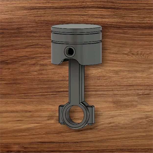 Móc khóa hình Piston in 3D độc đáo cho dân mê xe - Image 1