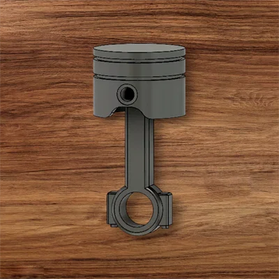 Móc khóa hình Piston in 3D độc đáo cho dân mê xe