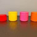 Bộ hũ đựng đồ nhỏ có nắp vặn - File 3D in ấn tiện lợi - Thumbnail 1