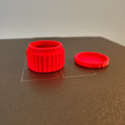 Bộ hũ đựng đồ nhỏ có nắp vặn - File 3D in ấn tiện lợi