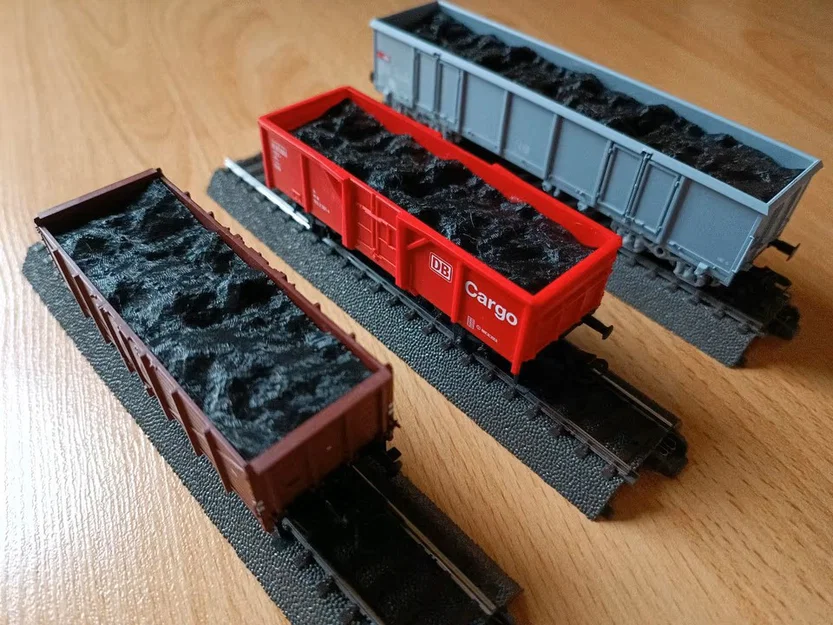 H0/HO Mô hình tải than cho toa xe Märklin Hochbordwagen - Image 2