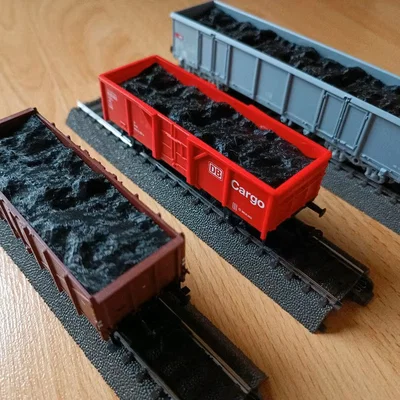 H0/HO Mô hình tải than cho toa xe Märklin Hochbordwagen
