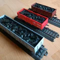 H0/HO Mô hình tải than cho toa xe Märklin Hochbordwagen - Thumbnail 3