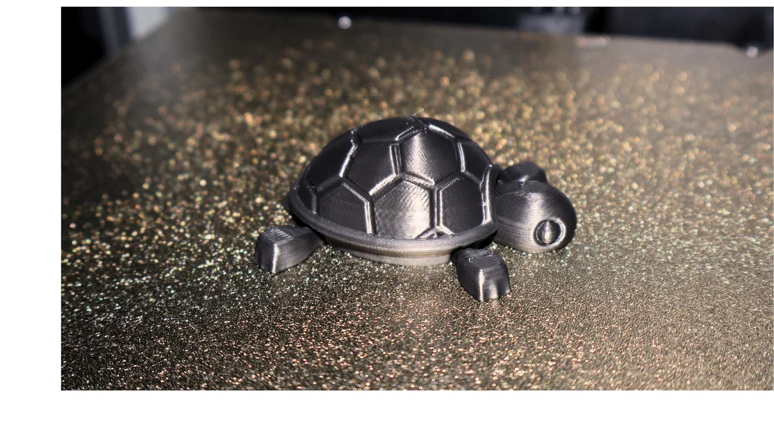 Mô hình rùa con linh hoạt (Flexy baby turtle) làm móc khóa 3D - Image 1