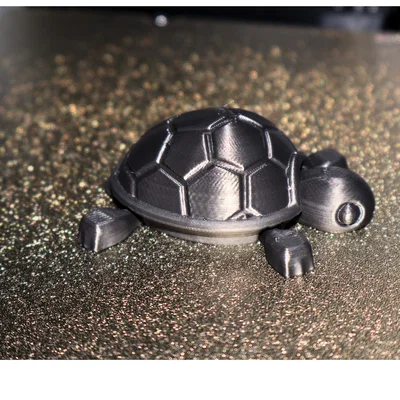 Mô hình rùa con linh hoạt (Flexy baby turtle) làm móc khóa 3D