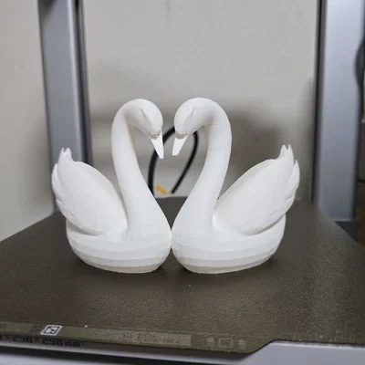 Mô hình Thiên Nga Tình Yêu 3D (Swan Love) tinh tế làm quà tặng