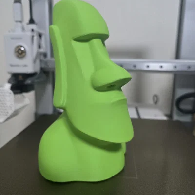 Tượng đầu đá Moai (Easter Island Stone Head) - Mô hình in 3D trang trí