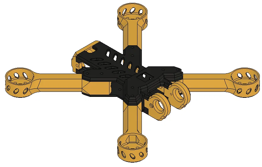 Khung Drone FPV Firehawk Nighthawk Remix Tùy Chỉnh Cho Người Đam Mê - Image 4