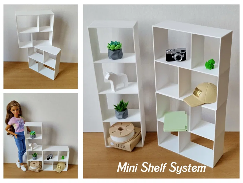 Hệ Thống Kệ Mini và Băng Đô Búp Bê Hình Trái Tim - Image 3