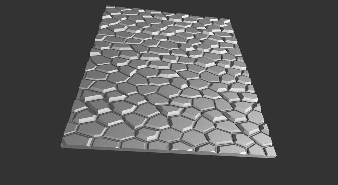 Mô hình 3D bề mặt tường đá cổ điển kiểu Cyclopean (Kyklopské zdivo) - Image 2