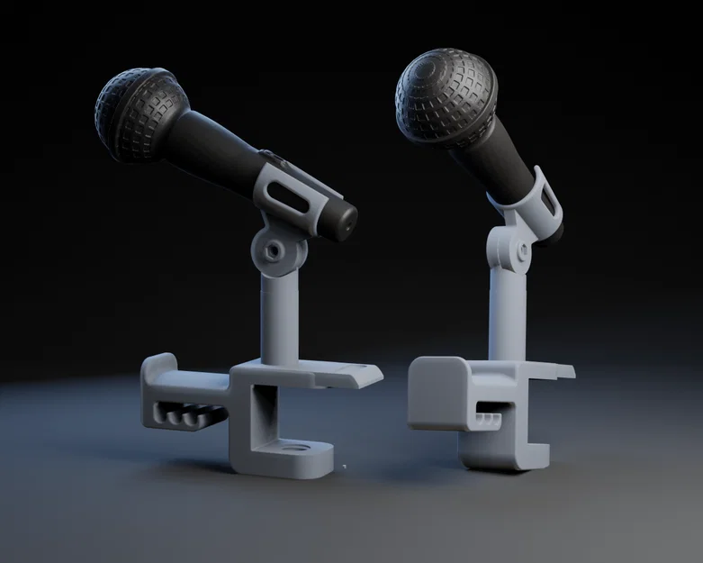 Giá kẹp bàn 3D cho micro Shure SM57/SM58 và giá treo tai nghe - Image 1