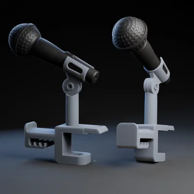 Giá kẹp bàn 3D cho micro Shure SM57/SM58 và giá treo tai nghe