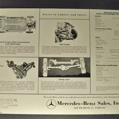 Mô hình xe cổ Mercedes 220SE Cabriolet 1960 phong cách LEGO 3D