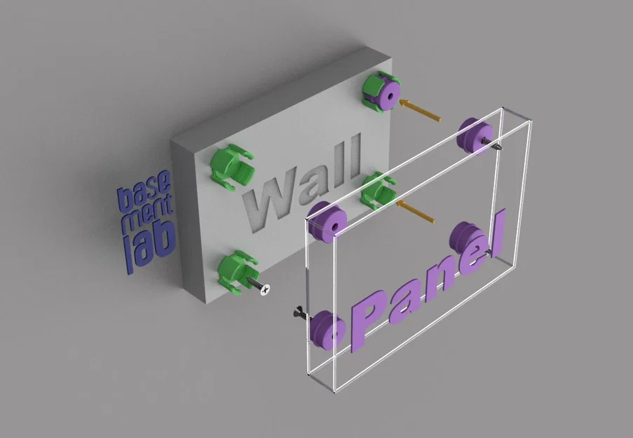 Giá treo tường âm tường cho tấm ốp kèm dụng cụ đánh dấu - Hệ thống cố định nhanh - Image 4