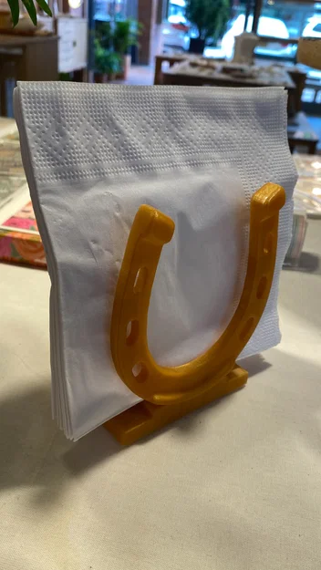 Giá đựng khăn giấy hình móng ngựa (Horseshoe Napkin Holder) - Image 2