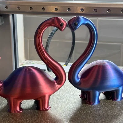 Cute Heartosaurus - Mô hình khủng long tạo hình trái tim dễ thương