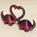 Cute Heartosaurus - Mô hình khủng long tạo hình trái tim dễ thương - Thumbnail 2