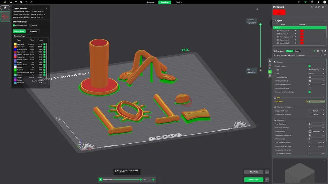 Mô hình Bill Cipher từ phim hoạt hình Gravity Falls - Image 5