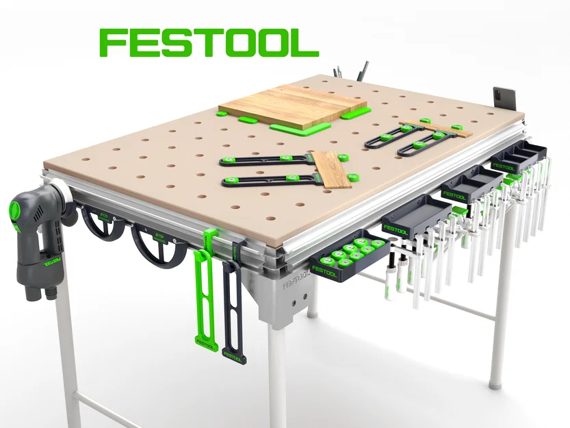 Bộ phụ kiện đa năng cho bàn làm việc Festool MFT 3 - Image 1