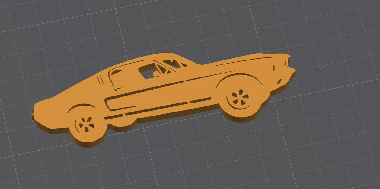 Mô hình trang trí xe cơ bắp (Muscle Car) phong cách tối giản - Image 1